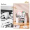 Pen Organizer with 2 Drawer, Multi-Functional Pencil Holder for Desk, Desk Organizers and Accessories with 5 Compartments + Drawer for Office Art Supplies (White)